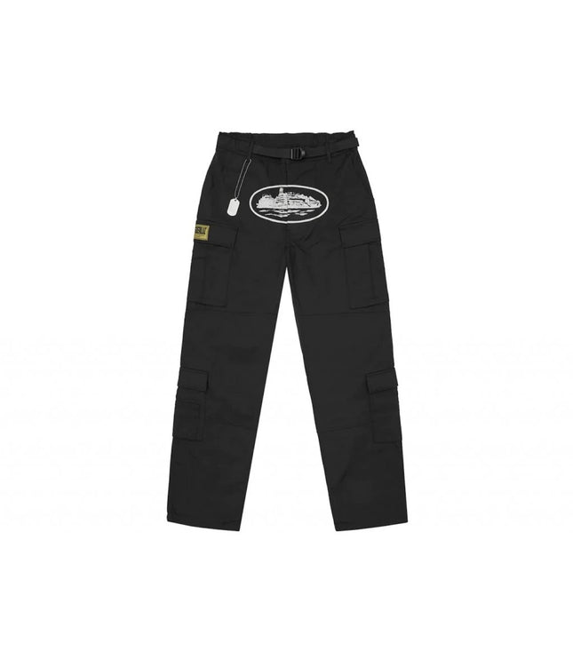 Corteiz 5 Starz Special Edition Black Guerillaz Cargo Pant Black