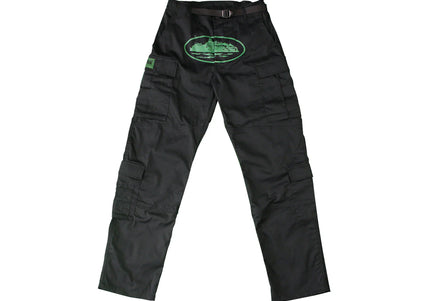 Corteiz Mula Guerillaz Cargos Black/Green