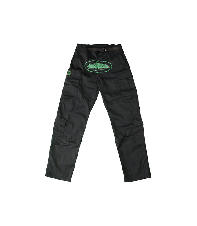 Corteiz Mula Guerillaz Cargos Black/Green