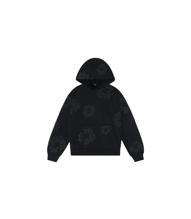 Denim Tears Cotton Wreath Hoodie Black Monochrome