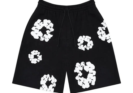 Denim Tears The Cotton Wreath Shorts Black
