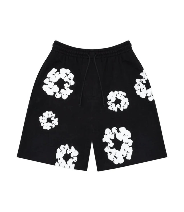 Denim Tears The Cotton Wreath Shorts Black