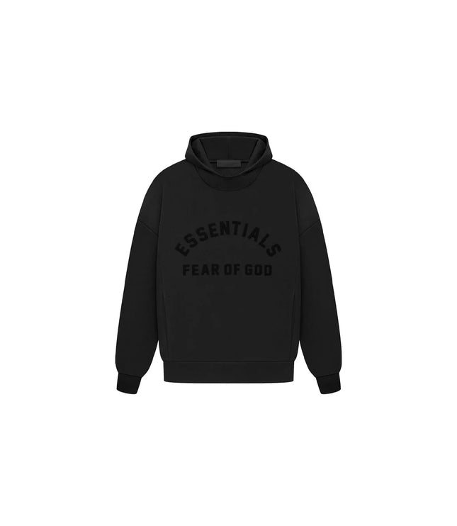 Fear of God Essentials Arch Logo Hoodie Jet Black