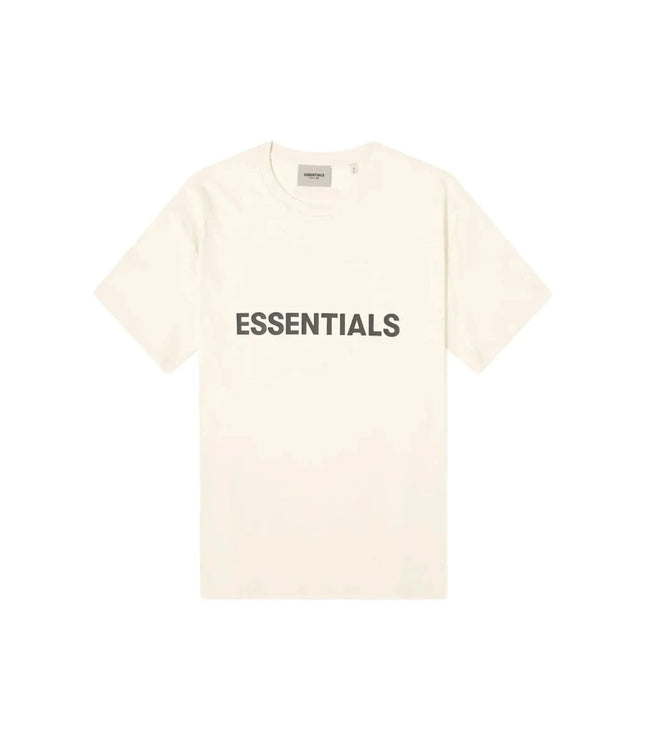 Fear of God Essentials Boxy T-Shirt Applique Logo Butter Cream