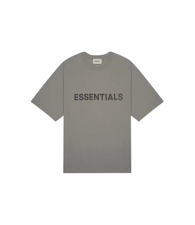 Fear of God Essentials Boxy T-Shirt Applique Logo Gray Flannel/Charcoal