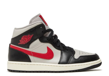 Jordan 1 Mid Black College Grey Gym Red (W)