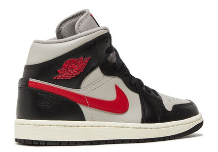 Jordan 1 Mid Black College Grey Gym Red (W)