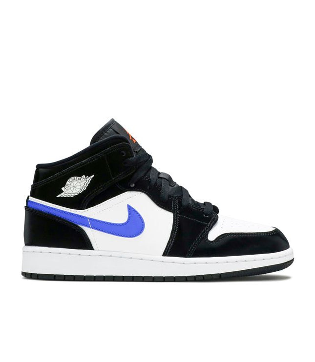 Jordan 1 Mid Black Racer Blue White (GS)