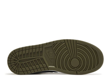 Jordan 1 Mid Black White Olive