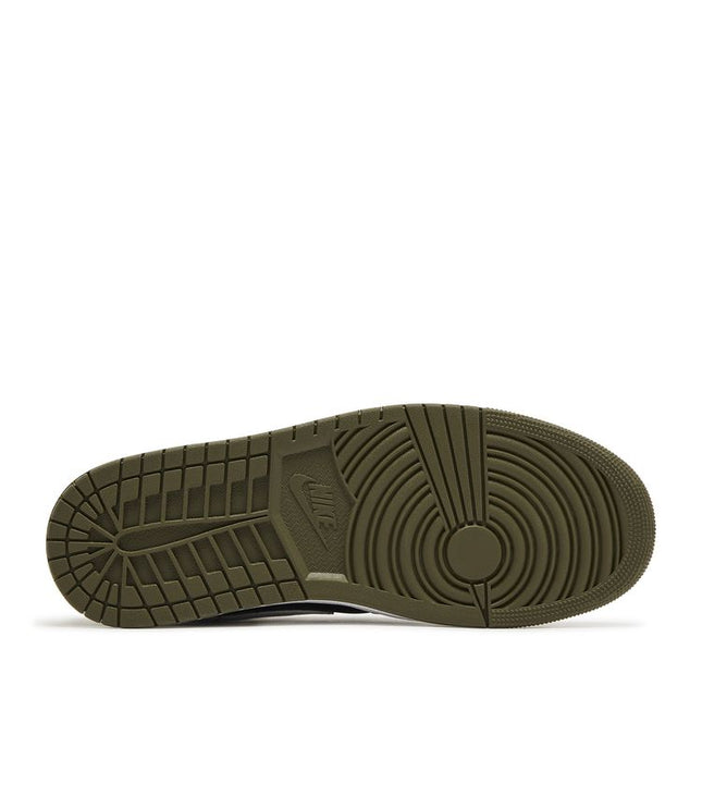 Jordan 1 Mid Black White Olive