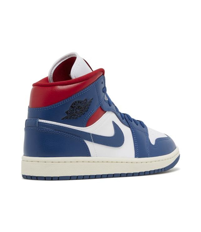 Jordan 1 Mid French Blue Gym Red (W)