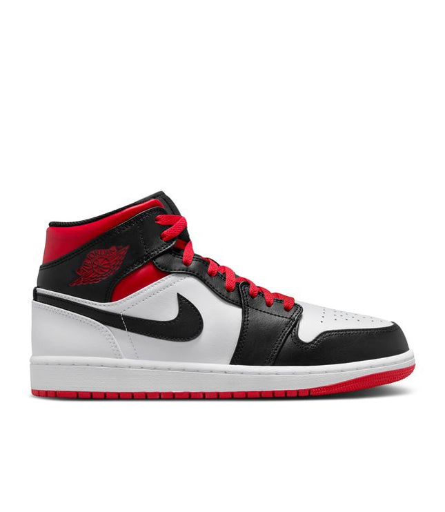 Jordan 1 Mid Gym Red Black Toe