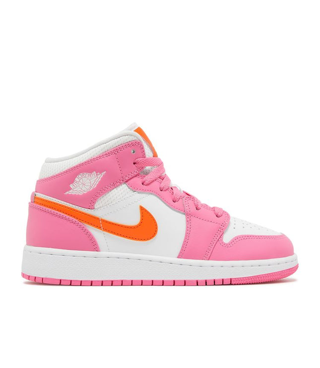 Jordan 1 Mid Pinksicle Safety Orange (GS)