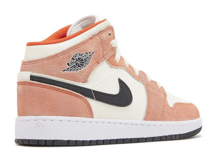 Jordan 1 Mid SE Orange Suede (GS)