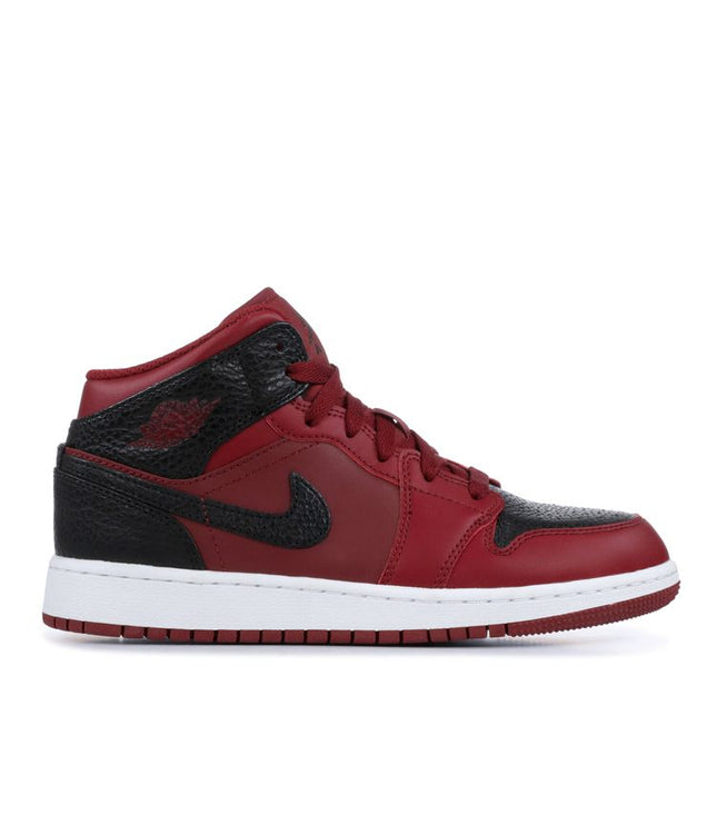 Jordan 1 Mid Team Red Black White (GS)