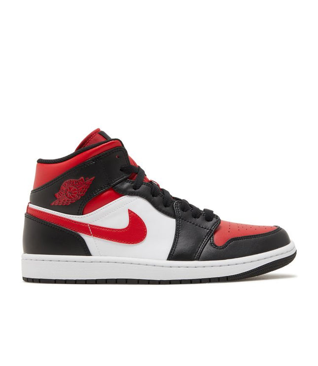 Jordan 1 Mid White Black Red (2022)
