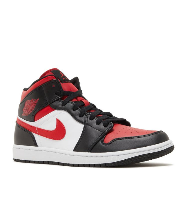 Jordan 1 Mid White Black Red (2022)