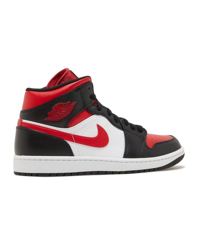 Jordan 1 Mid White Black Red (2022)