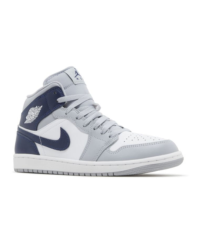 Jordan 1 Mid Wolf Grey Midnight Navy