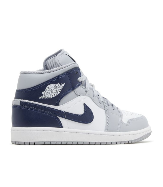 Jordan 1 Mid Wolf Grey Midnight Navy