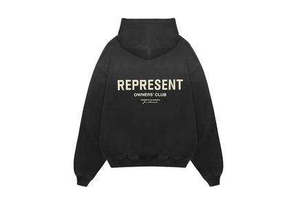 Represent Owners Club Hoodie Aged Black