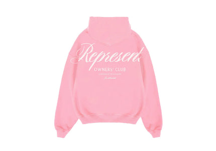Represent Owners Club Script Hoodie Pink