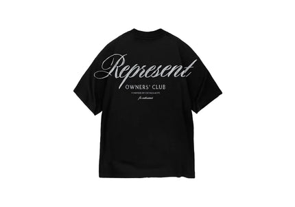 Represent Owners Club Script T-Shirt Black