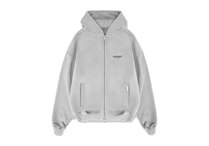 Represent Owners Club Zip Hoodie Ash Grey