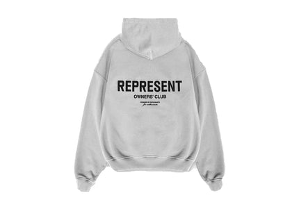 Represent Owners Club Zip Hoodie Ash Grey