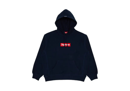 Supreme Box Logo Hooded Sweatshirt Sweatshirt (FW24) Navy