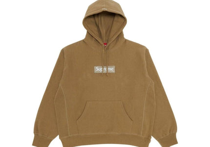 Supreme Box Logo Hooded Sweatshirt (FW23) Dark Sand