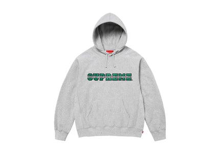 Supreme Collegiate Acronym Hooded Sweatshirt Heather Grey