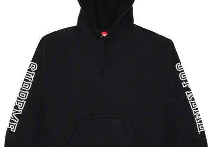 Supreme Collegiate Sleeve Hooded Sweatshirt Black
