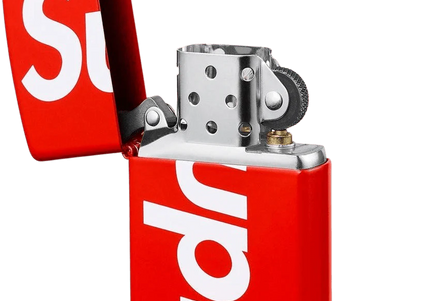 Supreme Logo Zippo Red