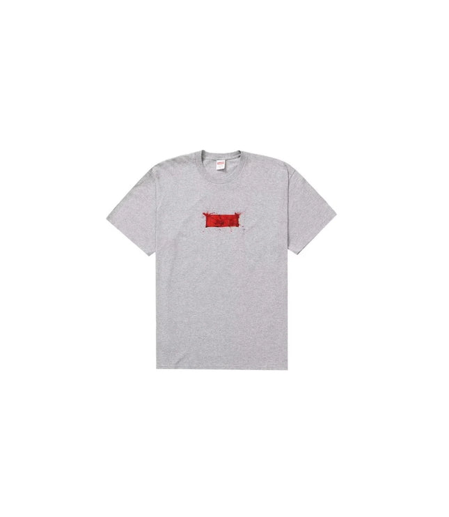 Supreme Ralph Steadman Box Logo Tee Heather Grey