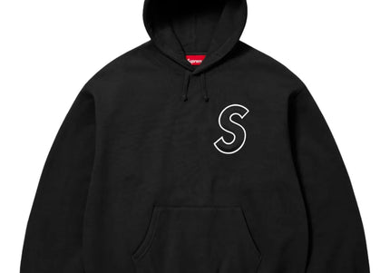 Supreme S Logo Hooded Sweatshirt (SS25) Black