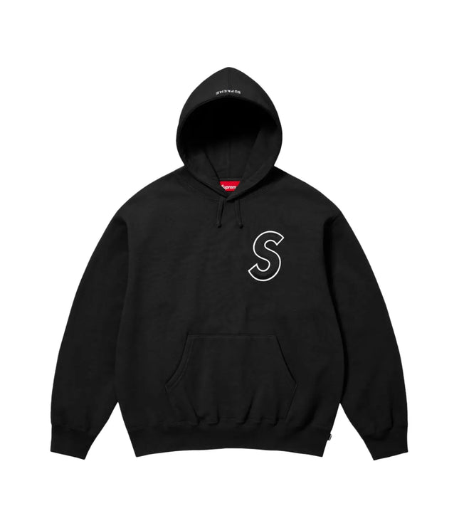 Supreme S Logo Hooded Sweatshirt (SS25) Black