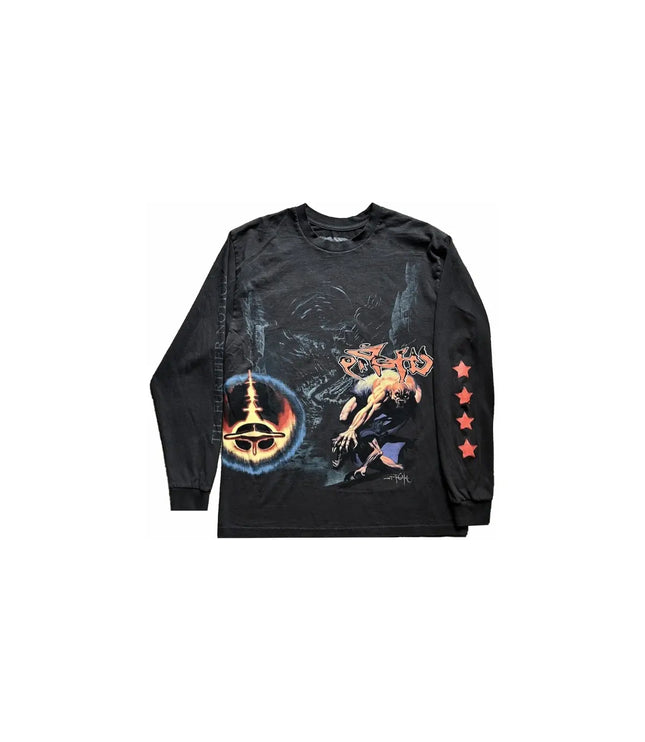 Travis Scott Utopia Circus Maximus 2023 Tour L/S Tee Black