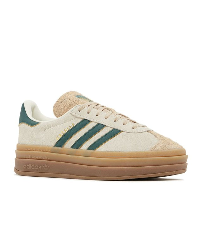 adidas Gazelle Bold Magic Beige Collegiate Green (W)